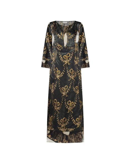 Pierre Louis Mascia Black Mutka Maxi Dress