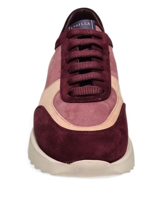 Le Silla Purple Suede Sneakers