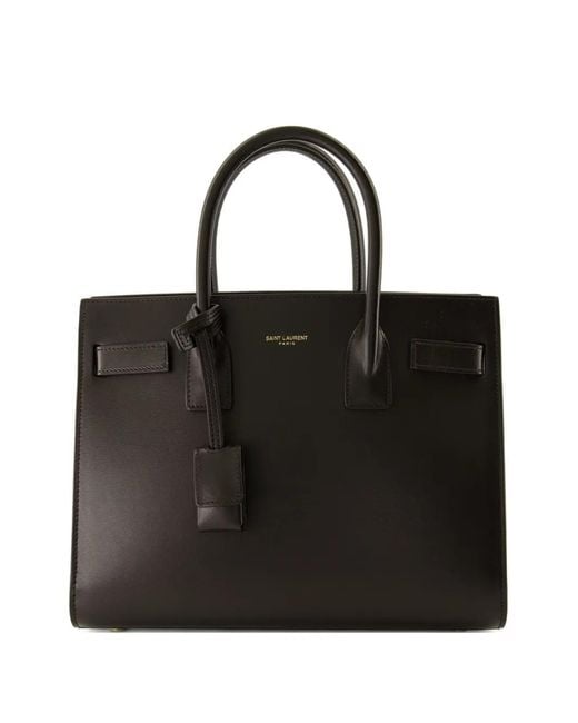 Bolso Shopper Sac De Jour Pequeño Saint Laurent de color Black