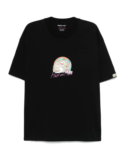 Martine Rose Black Cotton T-Shirt for men