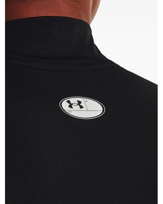 Under Armour Black Compression Mock-Neck Top for men
