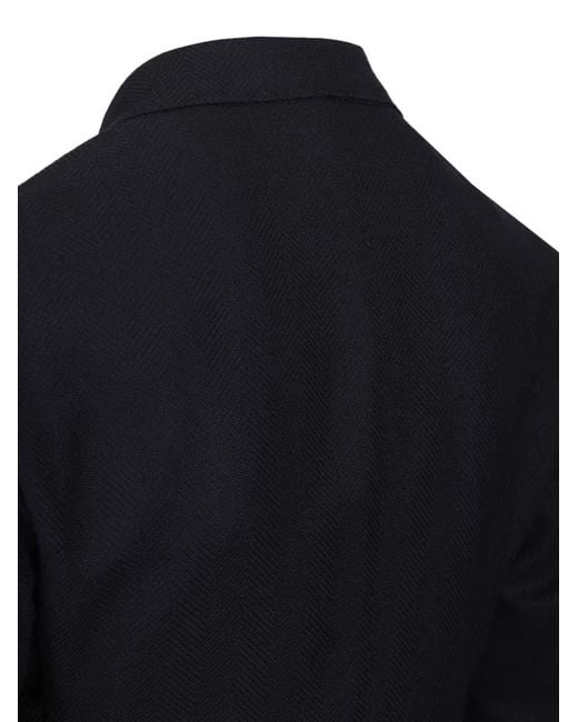 Al Duca D'aosta Blue Double-Breasted Blazer for men