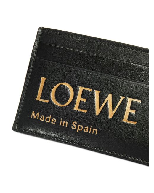 Loewe Black Embossed Plain Card Holder