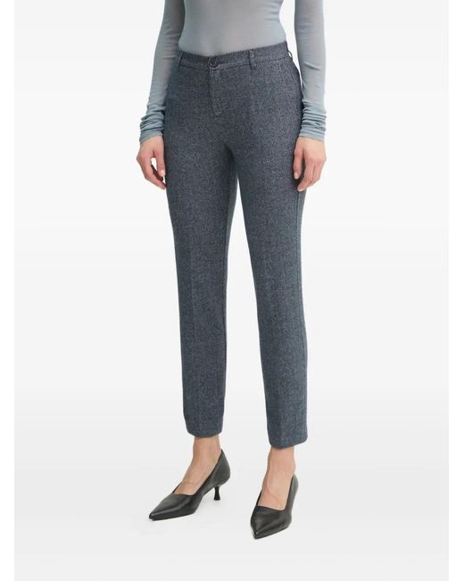 Marc O' Polo Blue Straight Trousers