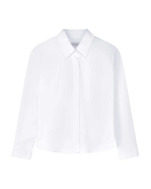 Dries Van Noten White Long-Sleeve Shirt