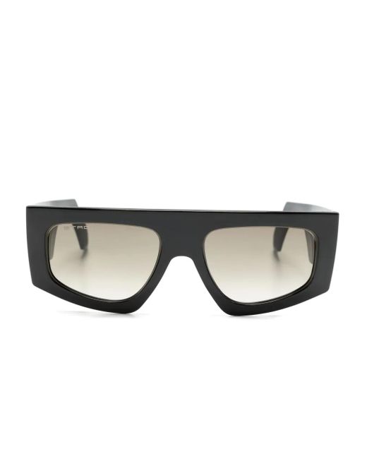 Etro Black Pegaso Rectangle-Frame Sunglasses