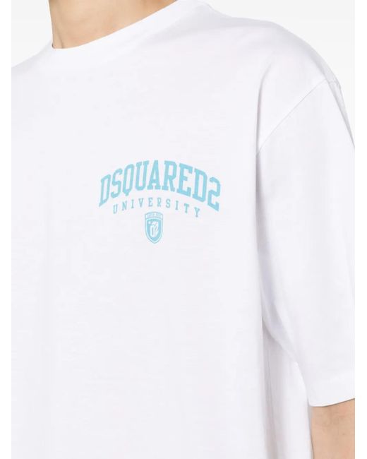 DSquared² Katoenen T-Shirt Met Logoprint in het White voor heren