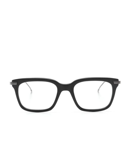 Thom Browne Gray Brille Mit Eckigem Gestell