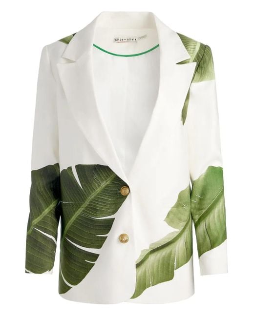 Blazer Elna Alice + Olivia de color Green