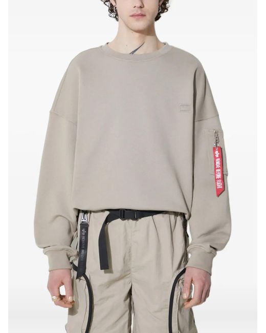 Alpha Industries Gray Alpha Essentials Sweatshirt for men