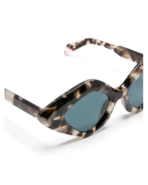 Cutler & Gross Gray Tortoiseshell-Effect Oversize Sunglasses