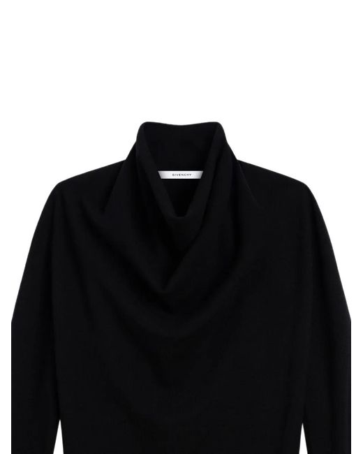 Givenchy Black Draped Sweater