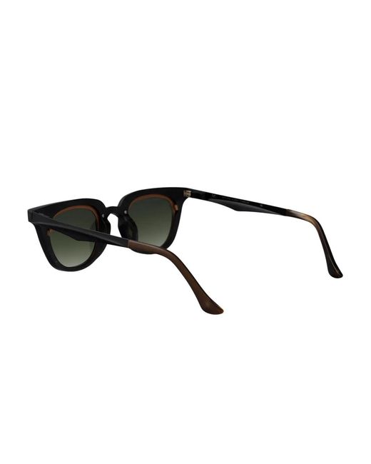 Rigards Black Trim-Frame Sunglasses