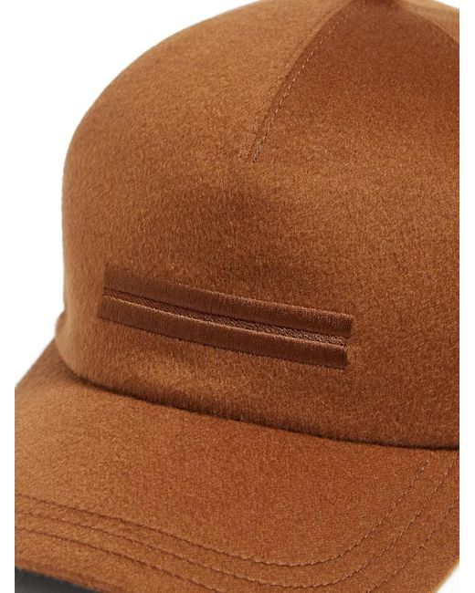 Zegna Brown Oasi Baseball Cap for men