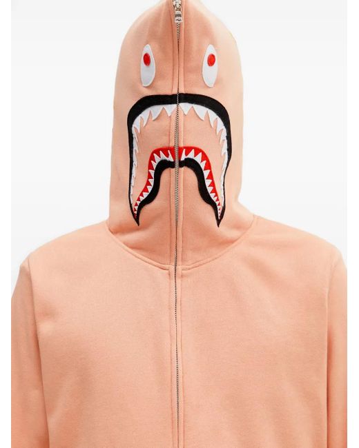 Hoodie Zippé À Motif Requin A Bathing Ape pour homme en coloris Blue