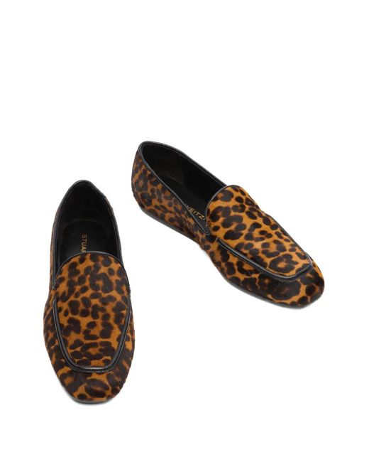 Stuart Weitzman Brown Lee Loafers