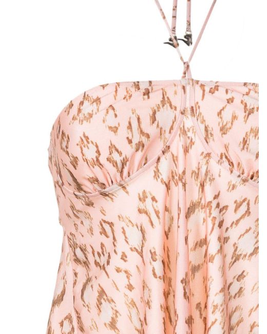 Adriana Degreas Pink Graphic-print Strech-design Bikini