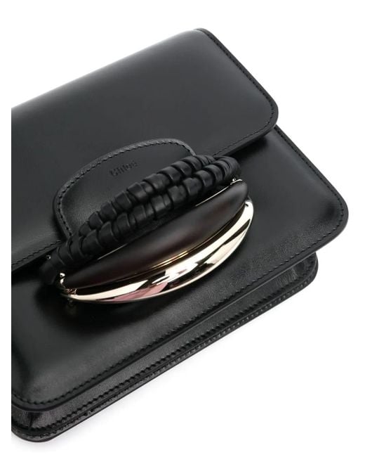 Chloé Black Kattie Leather Cross Body Bag