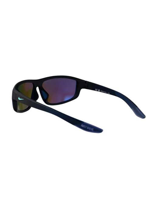 Nike Blue Brazen Fuel M Shield-Frame Sunglasses for men