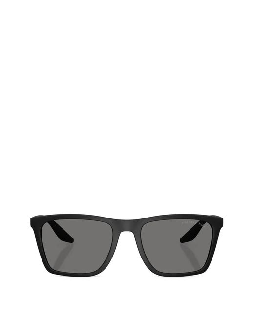 Prada Linea Rossa Gray Square-Frame Sunglasses for men