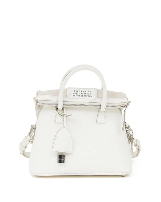 Bolso shopper 5AC Classique mini Maison Margiela de color White