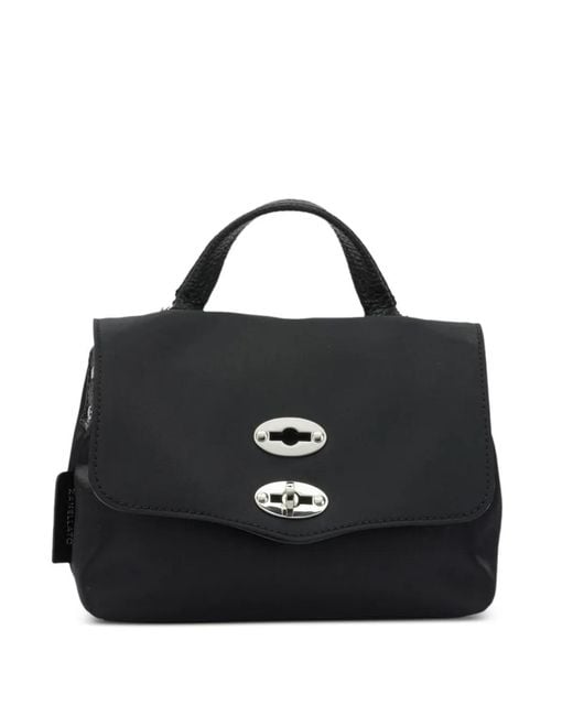 Zanellato Black Baby Postina Tote Bag