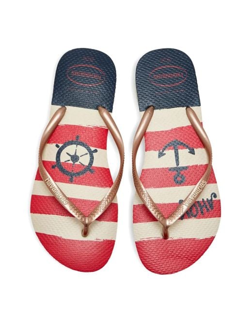 Havaianas Natural Top Nautical Flip-Flops