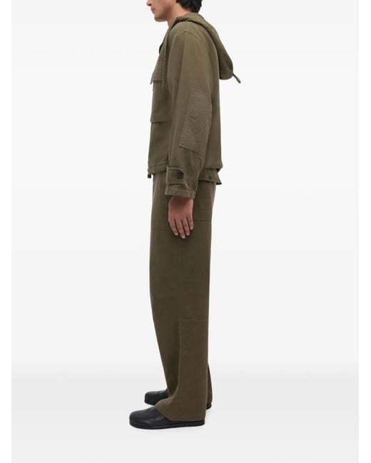 Jonathan Simkhai Green Hooded Field Jacket for men