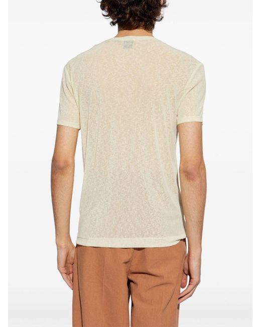Nanushka T-shirt Met Ronde Hals in het Natural voor heren