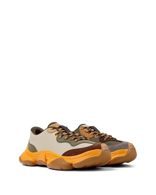 Camper Orange Karst 2 Leather Sneakers