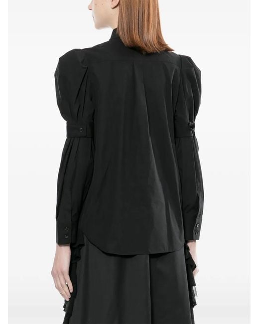 Noir Kei Ninomiya Black Chemise À Volants