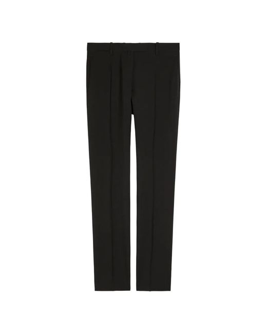 Calvin Klein Black Pressed-Crease Tailored Trousers