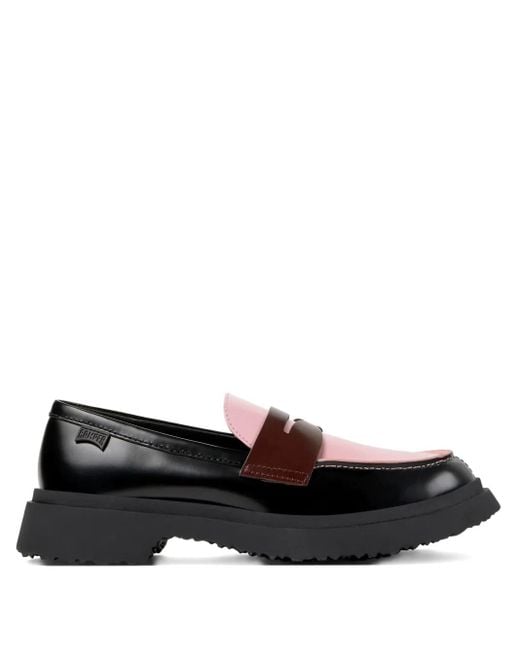 Camper Black Walden Twins Leather Loafers