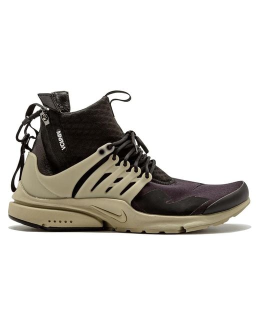 Nike Black X Acronym Air Presto Mid /Bamboo" Sneakers for men