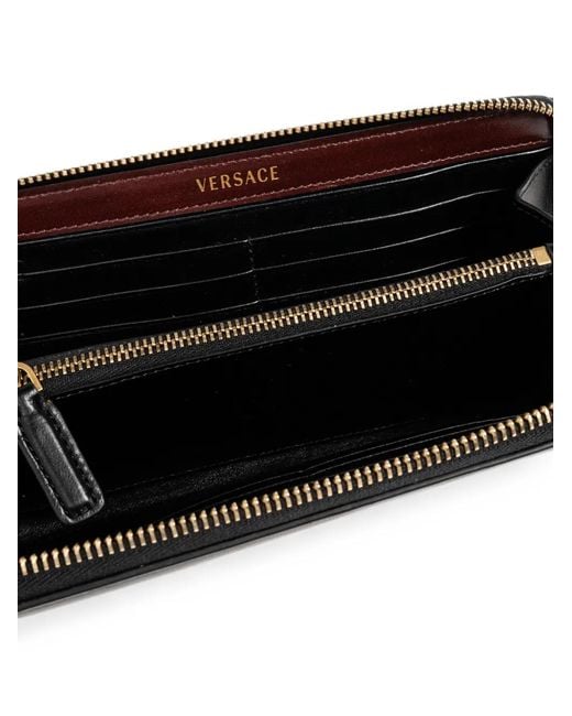Versace Black Severine Leather Wallet for men
