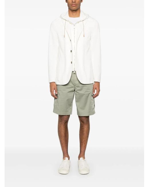 Eleventy White Layered-Effect Blazer for men