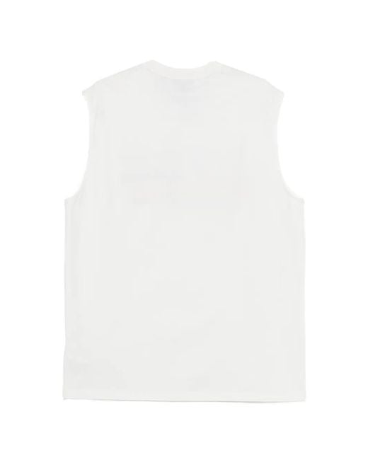 Lacoste White Printed Vest for men