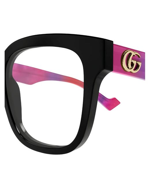 Gucci Black Square-Frame Glasses