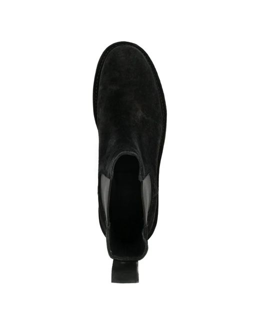 James Perse Black Suede Chelsea Boots for men