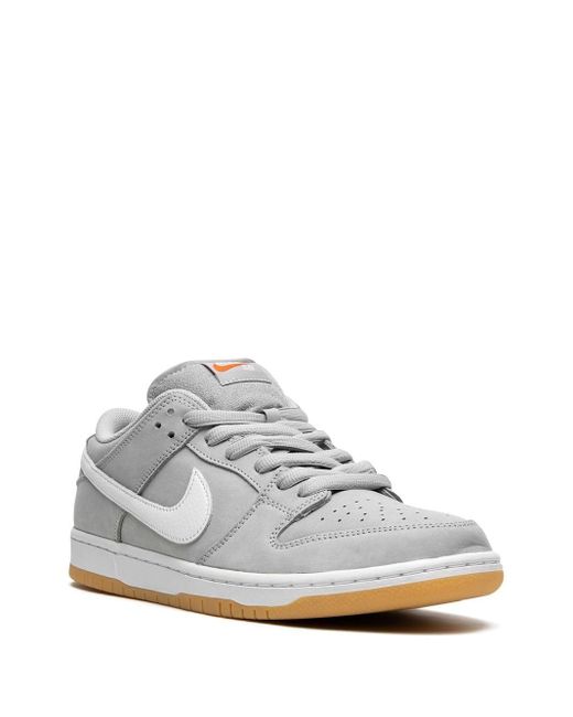 Nike Gray SB Dunk Low Pro ISO Sneakers
