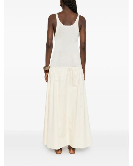 Frankie Shop White Iliya Drop-Waist Maxi Dress