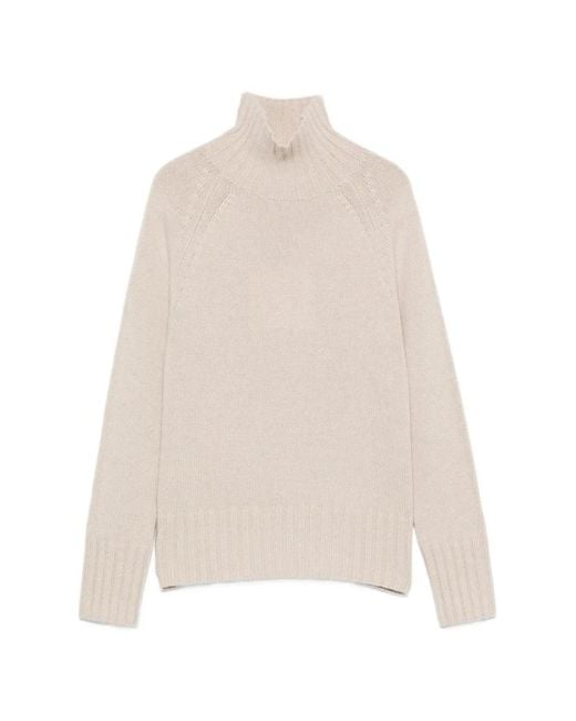 Max Mara White Ribbed-Knit Sweater