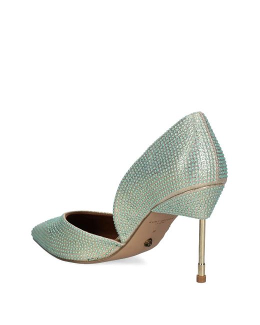 Kurt Geiger Metallic 90Mm Crystal-Embellished Pointed-Toe Pumps