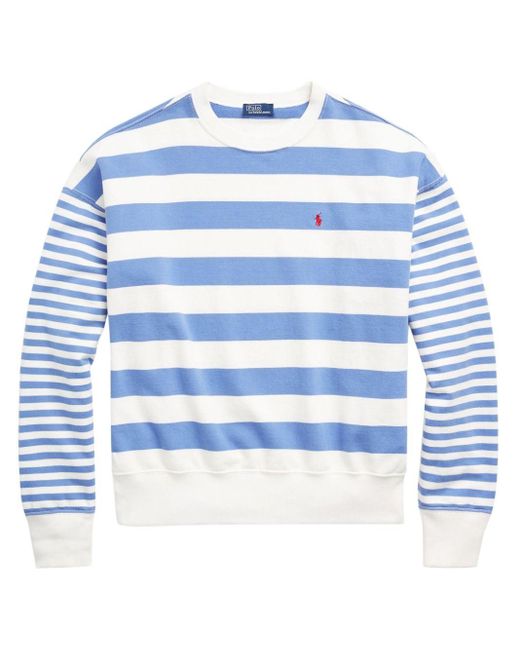 Polo Ralph Lauren Blue Gestreiftes Sweatshirt