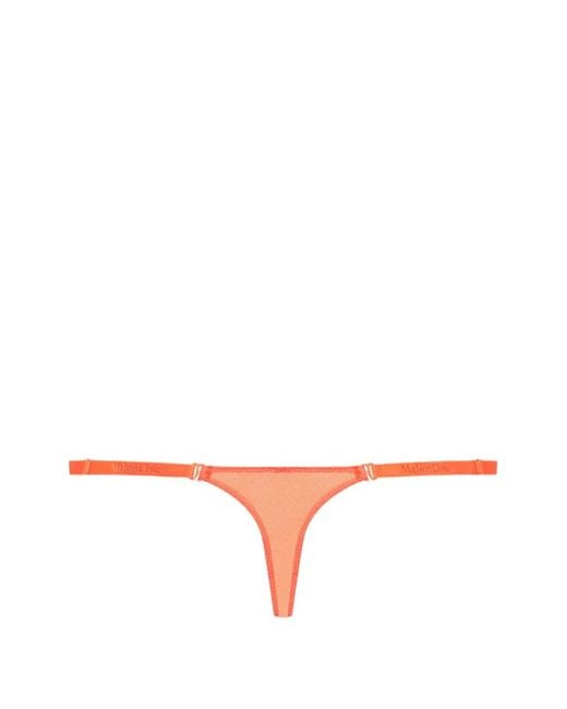 Maison Close Orange Corps À Corps Neon Thong