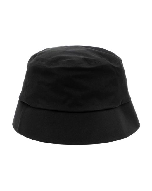 Goldwin Black Logo-embroidered Bucket Hat for men