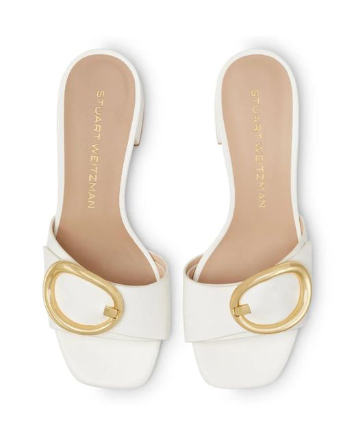 Stuart Weitzman Natural 35Mm Benni Mules