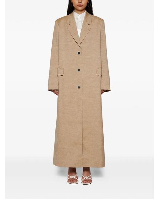 Interior Natural Jareth Single-Breasted Coat