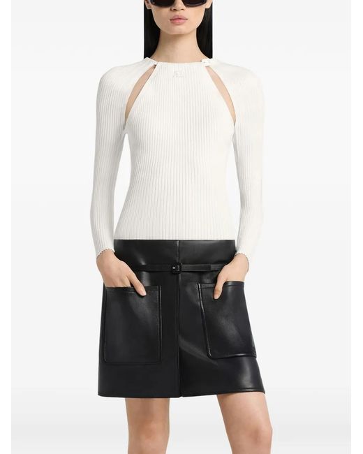 Courreges White Long-Sleeve T-Shirt