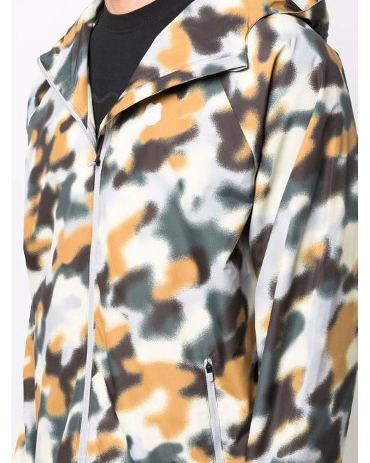 KENZO Gray Blurred Camouflage Lightweight Jacket for men